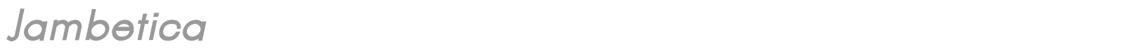 Jambetica font preview